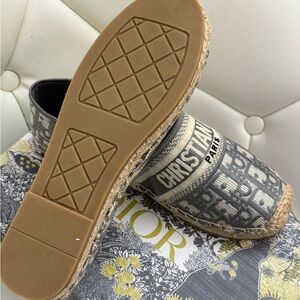 Gray and Tan Espadrilles